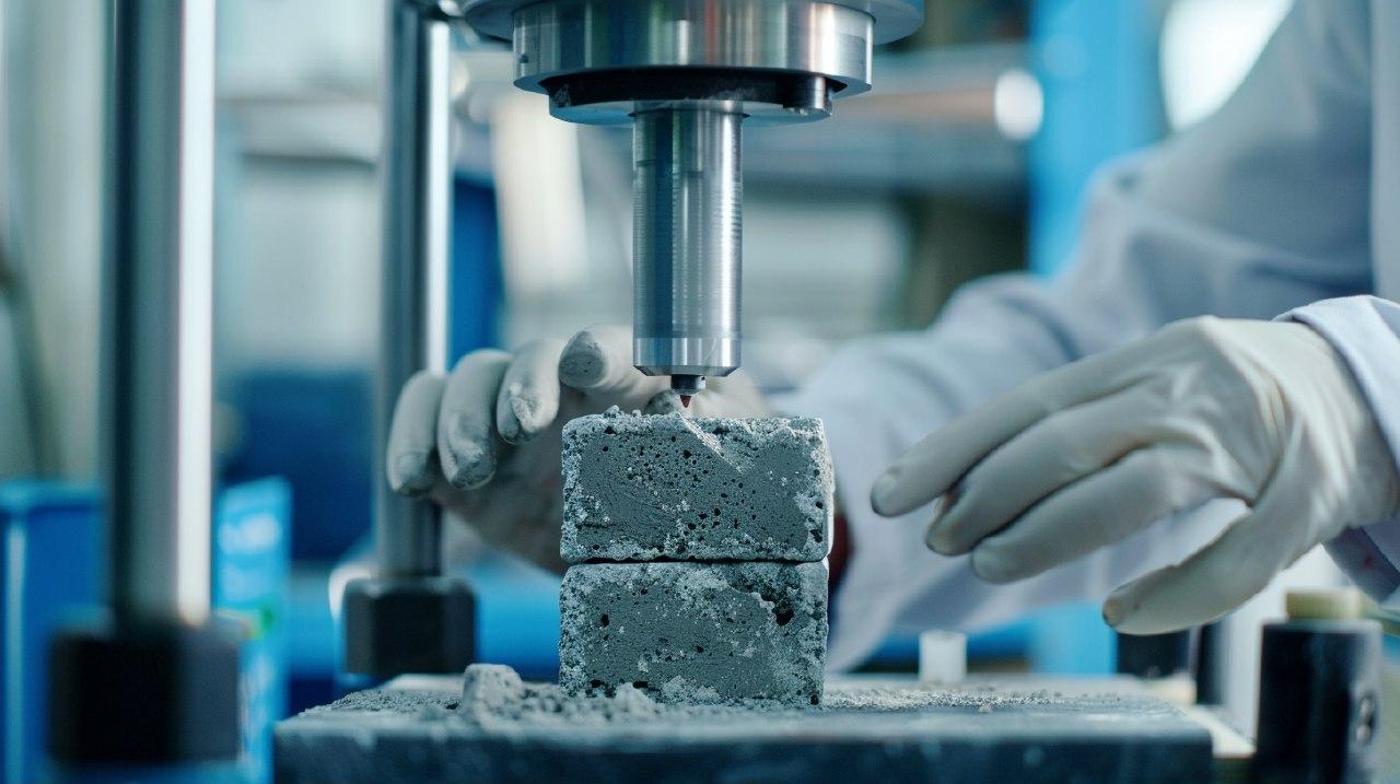 Испытание бетона на прочность